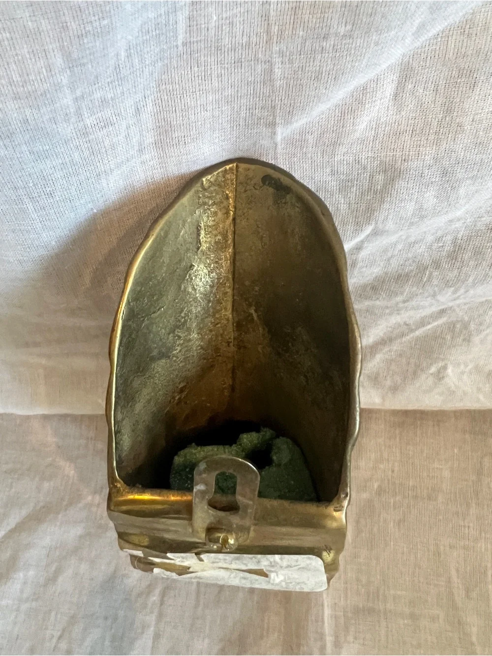 Brass Swan Wall Pocket Sconce Crowing - Picture 6 of 7